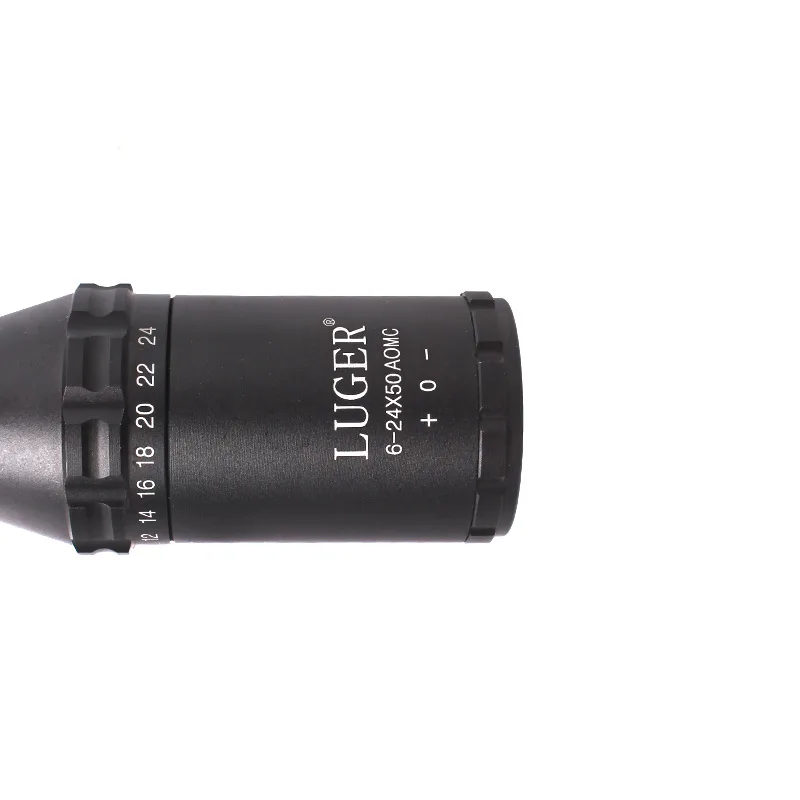 LUGER 6-24X50 Riflescope красный и зеленый ретикальный волоконно-оптический прицел охотничий прицел для винтовки страйкбол Воздушный пистолет с рейкой