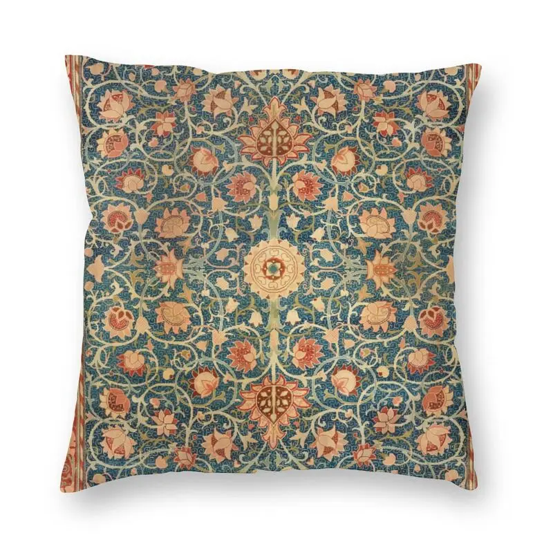 

Персонализированный Чехол на подушку с принтом голландского парка Уильяма Морриса, наволочка для домашнего декора с цветочным узором для г...