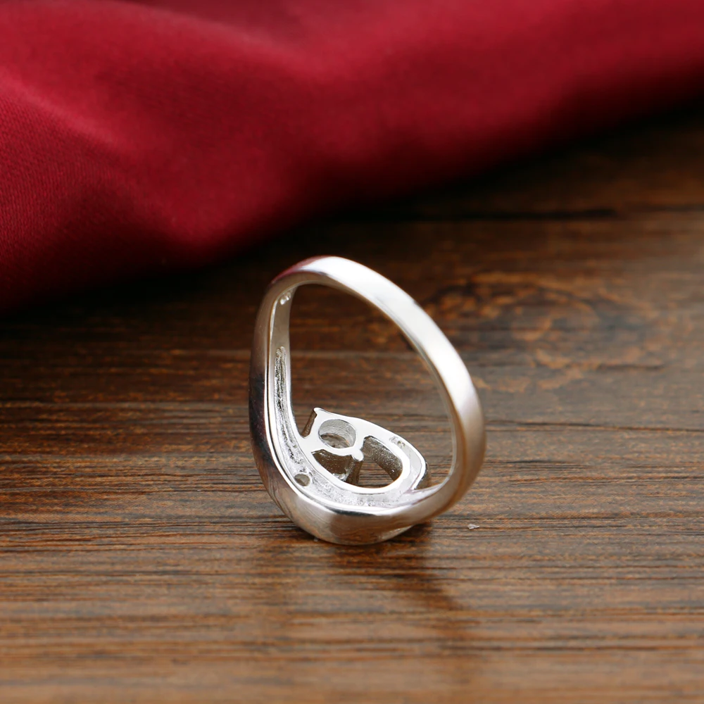 

Spring New Products Women's Irregular Design 925 Sterling Silver Ring Charm Jewelry Cocktail Party Ring Anniversary Gift Bijoux
