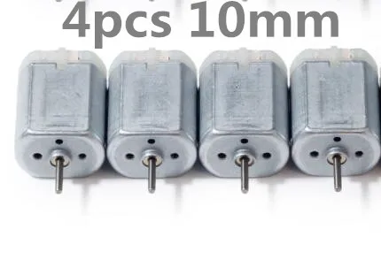 4pcs 10mm 4 шт./лот для Mabuchi FC-280PC-22125 замок двигателя/привод 20 мм длинный вал 280PT 20150 - Название цвета: 4pcs 10mm