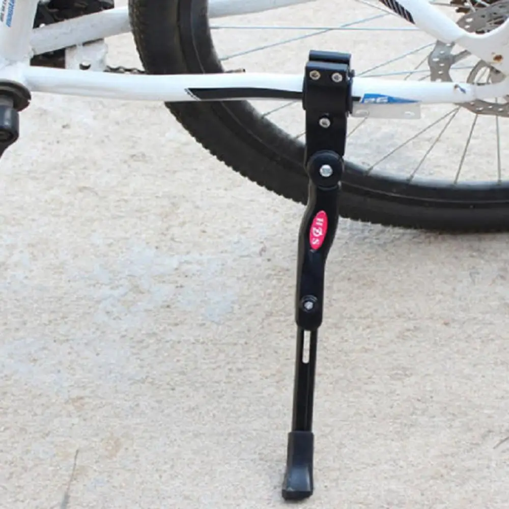 Черный Сплав алюминия со сталью велосипедная боковая подставка для MTB шоссейного велосипеда универсальная велосипедная стойка велосипедная боковая подставка - Цвет: Черный