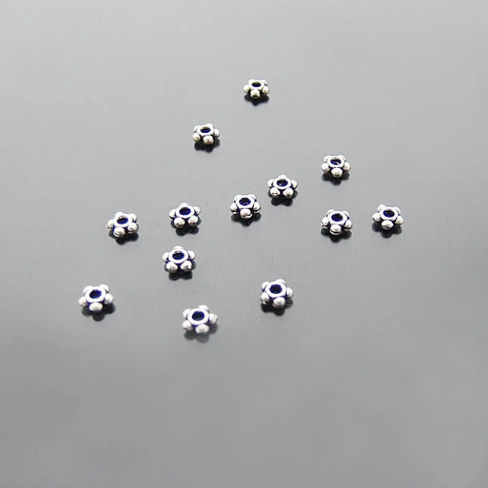 Оптовая продажа 200 штук 4 5 мм х 1 небольшие разделители из цветочного сплава