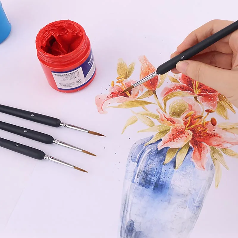 10 шт./компл. ручка с крючком для волос Weasel черные офисные и школьные