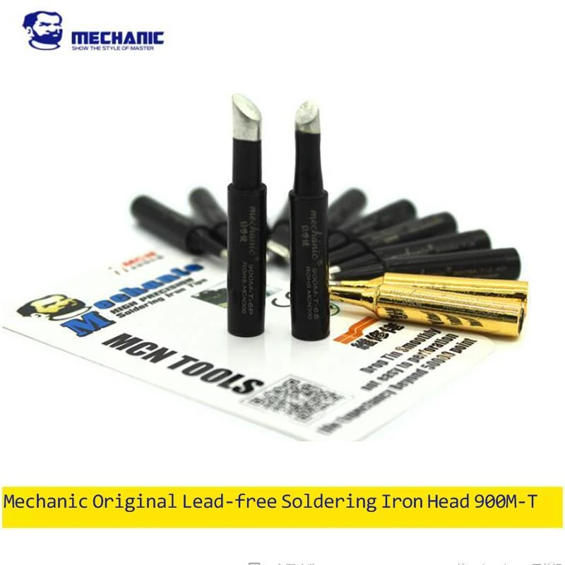 

10pcs Mechanic 900M-T Series Soldering Tip Welding Sting Soldering Iron Tips for BGA Soldering Rework Station Repair Tools