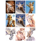 Алмазная живопись, жираф, искусственная вышивка, животные, вышивка крестиком, бусины, модель TT1386