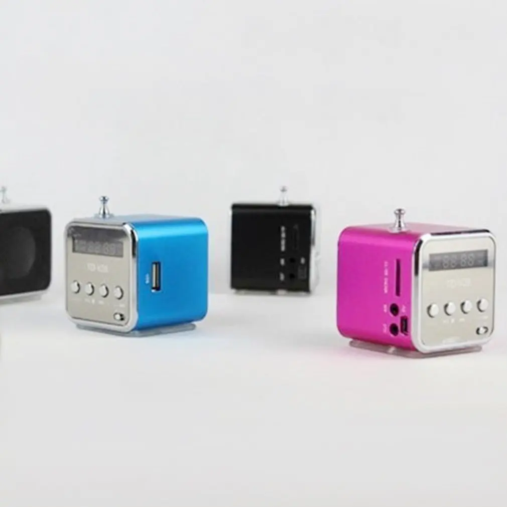 Portable Td-V26 Digital Fm Radio Speaker Mini Receiver With Lcd Stereo Support Micro Tf Card | Электроника