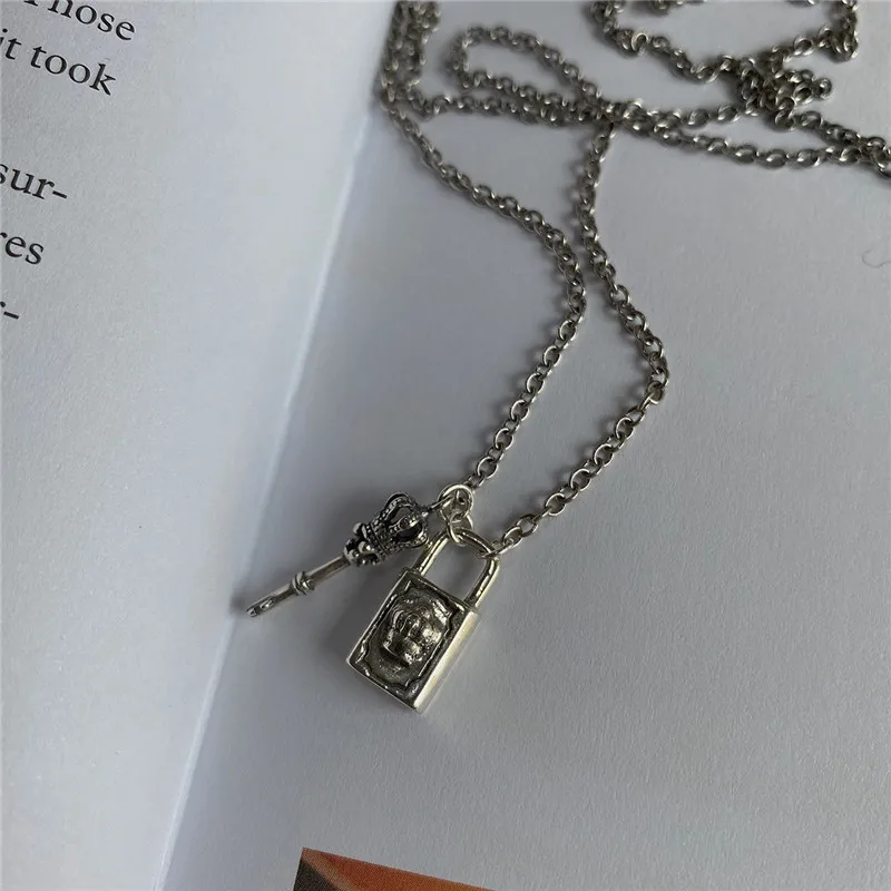 RUIYI реальные 925 пробы серебряные серьги для женщин Мода Корона Lock ожерелье с