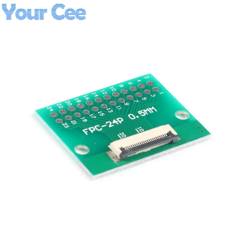 Плата переходника FPC/FFC Flat Cable Adapter Plate 0.5mm 6P/8P/10P/12P/20P/24P/26P/30P/34P/40P DIP Pin Board Pitch Converter PCB.