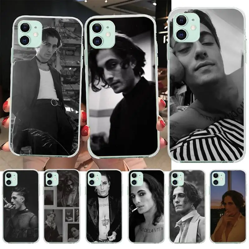 

Maneskin Damiano David Phone Case for iphone 12 Mini SE 2020 5 5S 6 6S Plus 7 8 Plus X XR XS 11 Pro Max Fundas Coque cover
