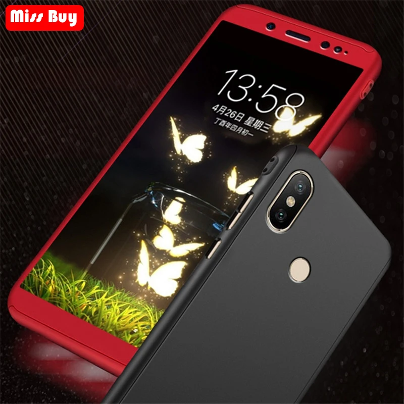 Ударопрочный чехол с полным покрытием 360 градусов для Xiaomi Pocophone F1 Mi 8 SE A1 A2 Lite Redmi 6 6A
