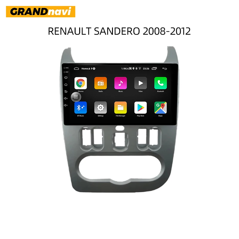 

Автомобильный мультимедийный плеер AKAMATE, автомагнитола 2 Din для Renault sandero 2008-2012 CarPlay, автомобильное радио, Bluetooth-навигация