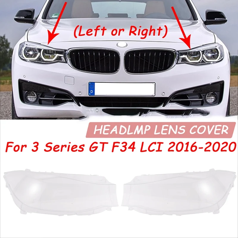 

Для-BMW 3 серии GT F34 LCI 2016-2020 крышка объектива автомобильной фары прозрачный абажур защитное стекло