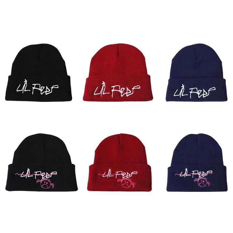 

Embroidered Knitted Winter Hat Cotton Hip Hop Cap Men Warm Knitted Knit Winter Hip Unisex Women Hop Skullies Cap Hat Ski Ha I0R2