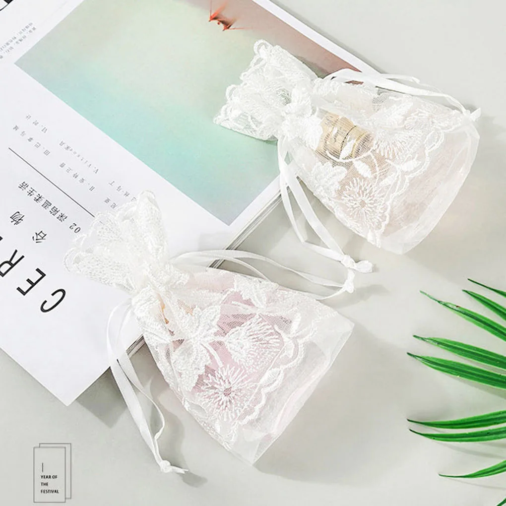 Кружевные сумки для шнурков FenKicyen с белым кленом подарочные органайзеры конфет