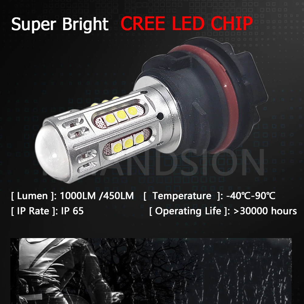 RUIANDSION 1 шт. 25 C'REE 1000Lm PH11 мотоцикл LED Скутер мопед фар алюминиевая крышка 10В-30 в 12 В