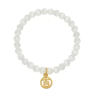 korean style opal crystal beaded bracelet for woman single circle womens red agate lucky friendship bracelets jewelry for women
