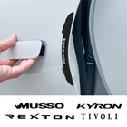 Наклейки против царапин на дверь автомобиля, Противоударная полоса для Ssangyong Korando Kyron Musso Rexton Tivoli Actyon, автомобильные аксессуары