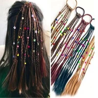 1pc korean style children rubber bands wig braids multi color kids elastics hair rope girl cute hair accessories