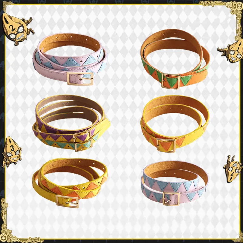 Ремень для косплея из ПУ кожи ремень по мотивам невероятных приключений Джоджо