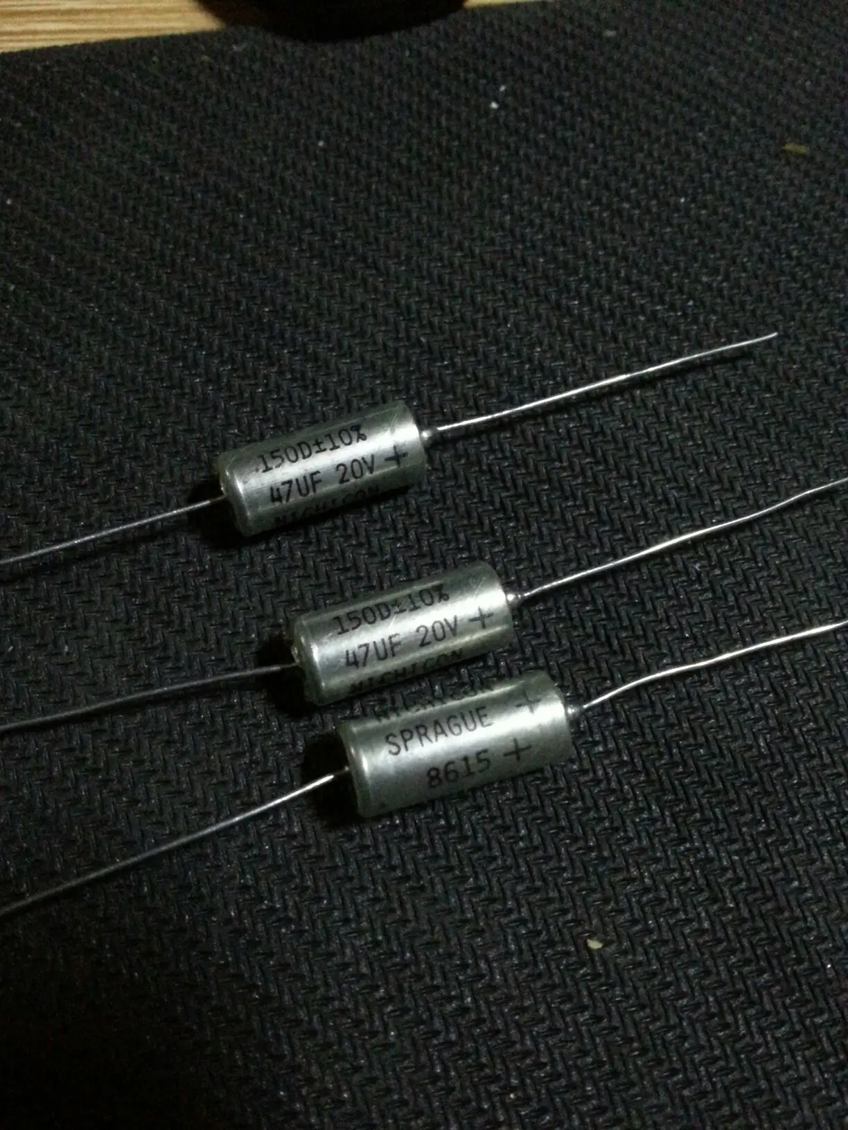 10 шт/30 шт США SPRAGUE 20V47UF 150D посеребренное Золотое уплотнение осевой Танталовый