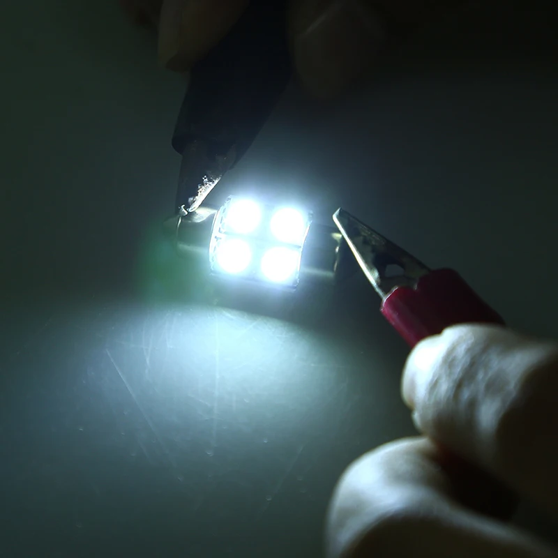 POSSBAY 10X 5050 31 мм 4SMD Автомобиль RV внутренний купол с фестонами белый светодиодный