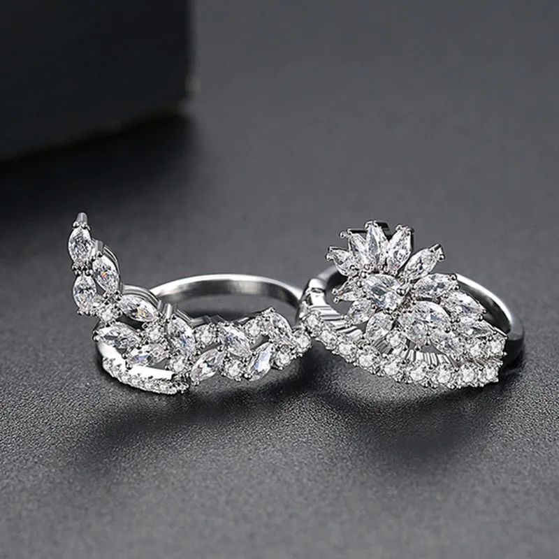 HIBRIDE Fashion Women Rings Jewelry Handmade Cubic Zirconia Butterfly Wings Ring For Bride Wedding Anniversary Bijoux R-190 | Украшения и