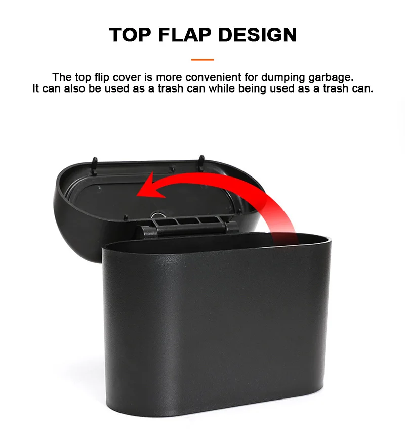 Car Trash Rubbish Can Garbage Collector Auto Door Seat Back Organizer Storage Box Holder Bin Paper Dustbin Bag Accessories | Автомобили и