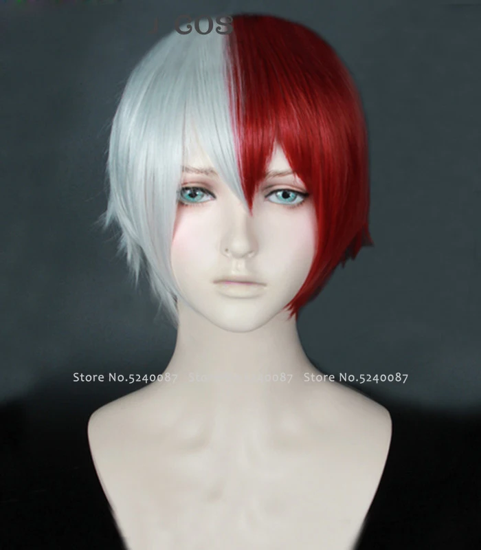 My Boku No Hero academic Аниме парик Студенческая школьная форма шото Тодороки Shouto короткие