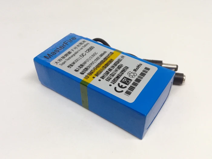 MasterFire портативный супер емкий DC 12V 6800mAh перезаряжаемый аккумулятор литий ионные