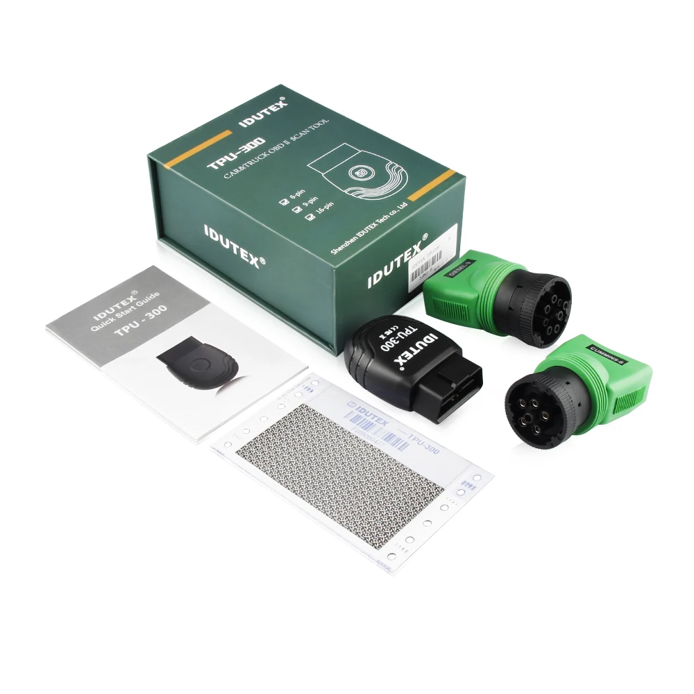 Диагностический инструмент для грузовиков IDUTEX TPU 300 2021 OBD2 EOBD сканер Bluetooth 12 В/24 В