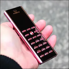 Mini Phone Unlock Luxury Bar Button Celulares Dual Sim 2G GSM Metal Body BT Dial MP3 FM V01