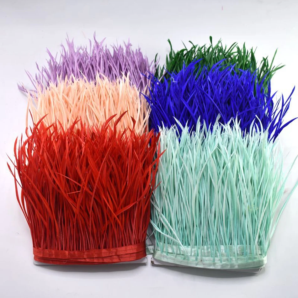

1Yards Wholesale Party Goose Feathers Trim Ribbon Crafts Wedding Feathers DIY Sewing Clothing Decoration Accessories 15-20cm