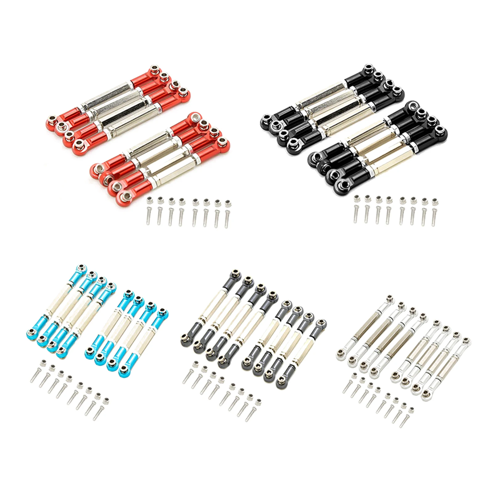 

8 шт., алюминиевые тяги для радиоуправляемого автомобиля