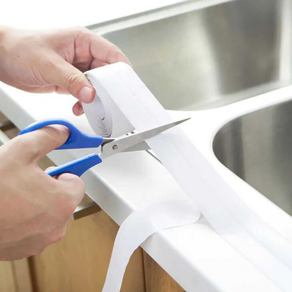 For Bathroom Kitchen Accessories Shower Bath Sealing Strip Tape Caulk Self Adhesive Waterproof Wall Sticker Sink Edge | Обустройство