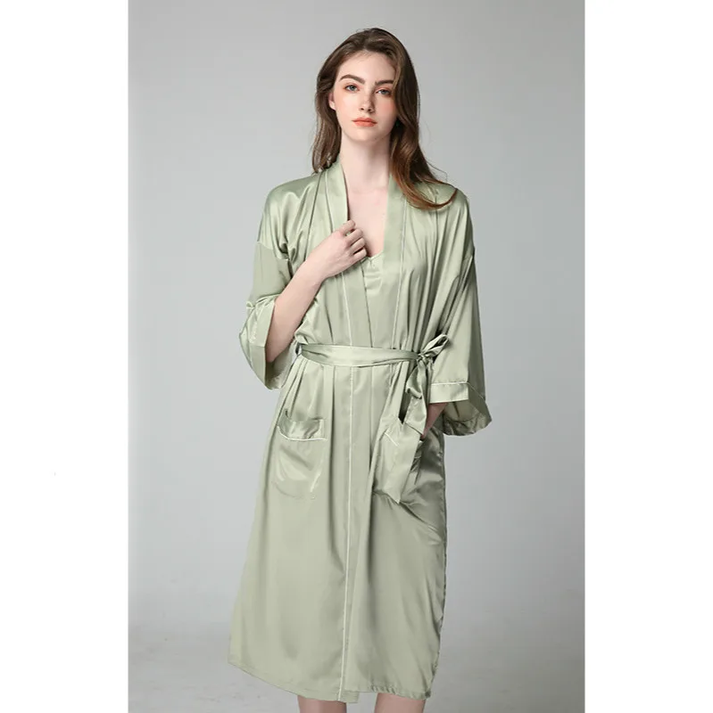 Factory direct selling women's morning gown 2020 spring New Goddess sexy robe Japanese girls' Nightgown summer wholesale