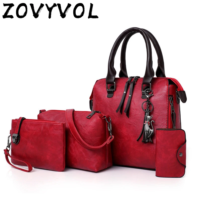 ZOVYVOL роскошные сумки набор женских сумок дизайнерские 2019 кошельки и сумочки из 4