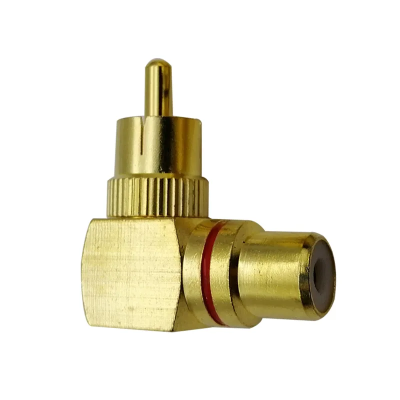 RCA Adaptor Male to Female Connector Joint 90 Degrees Right Angle NIN668 | Обустройство дома
