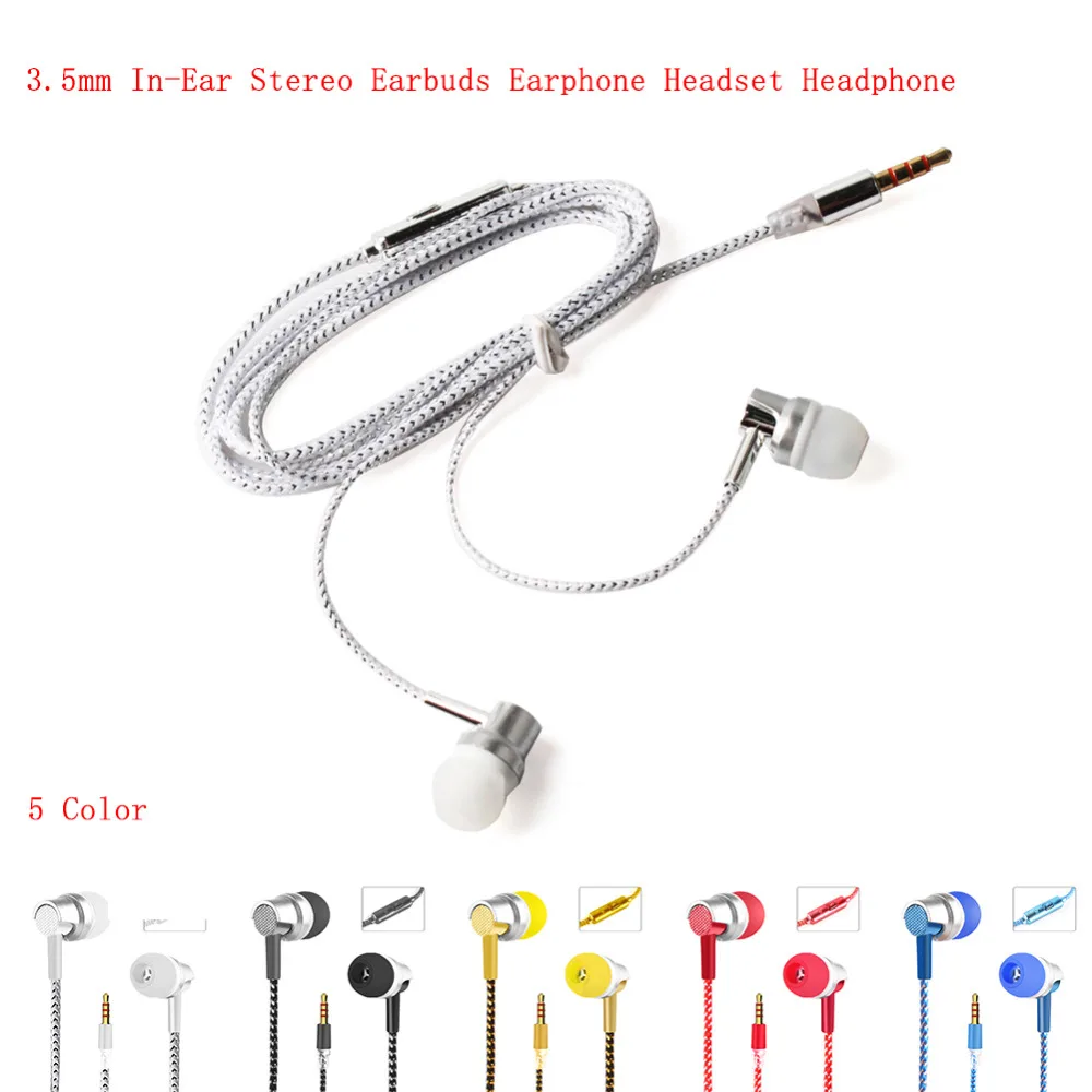 Стереонаушники вкладыши 3 5 мм наушники гарнитура для смартфона IPAD MP3 MP4