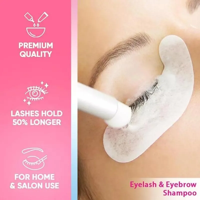 

50ml Eyelash Extension Glue Cleaning Mousse Pump Design Eyelash Extensions Brush Shampoo Makeup Clean Foam