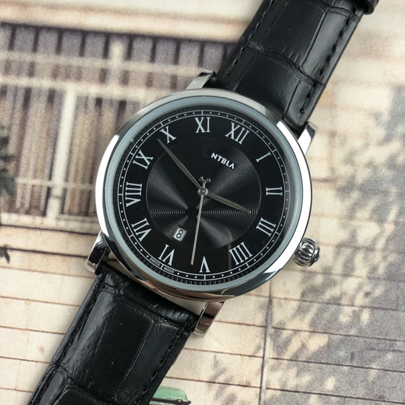 

NTBLA Men's Quartz Watch Leather Bracelet Calendar Casual Business Formal Wear Men's Simple Men's Watch AAA