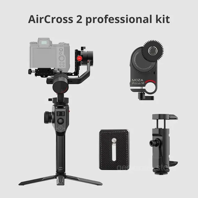 Moza Aircross 2 3-осевой портативный гидростабилизатор камеры PK DJI Ronin SC Ronin-SC Zhiyun Crane 2 - Цвет: Professional kit