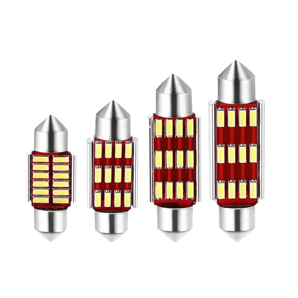 Новая CAN шина плафон 31 мм 36 39 41 C5W C10W 4014 12 светодиодные лампы SMD Автомобильный