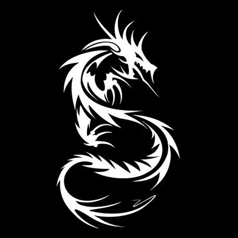 

Fuzhen Boutique Decals Exterior Accessories Chinese Dragon Classic Vinyl Car Body Stickers Custom Styling Decal Black/white KK