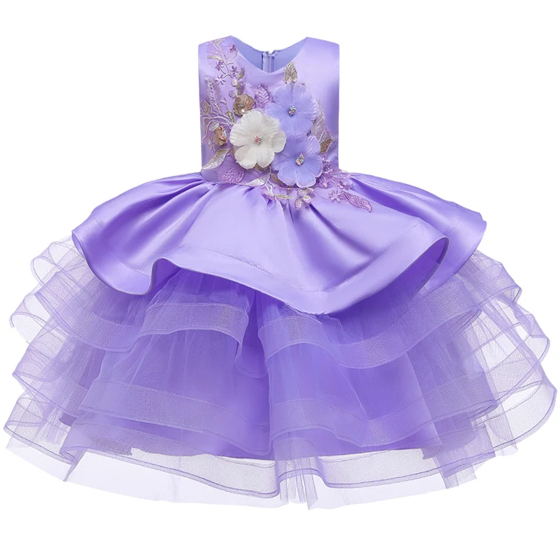 Платье с аппликацией и вышивкой для девочек на свадьбу подружек невесты | Свадьбы