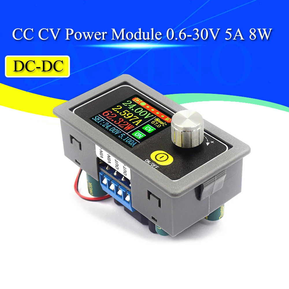 Регулируемый лабораторный источник питания DC Buck Boost конвертер CC CV 0 6 36 в 5
