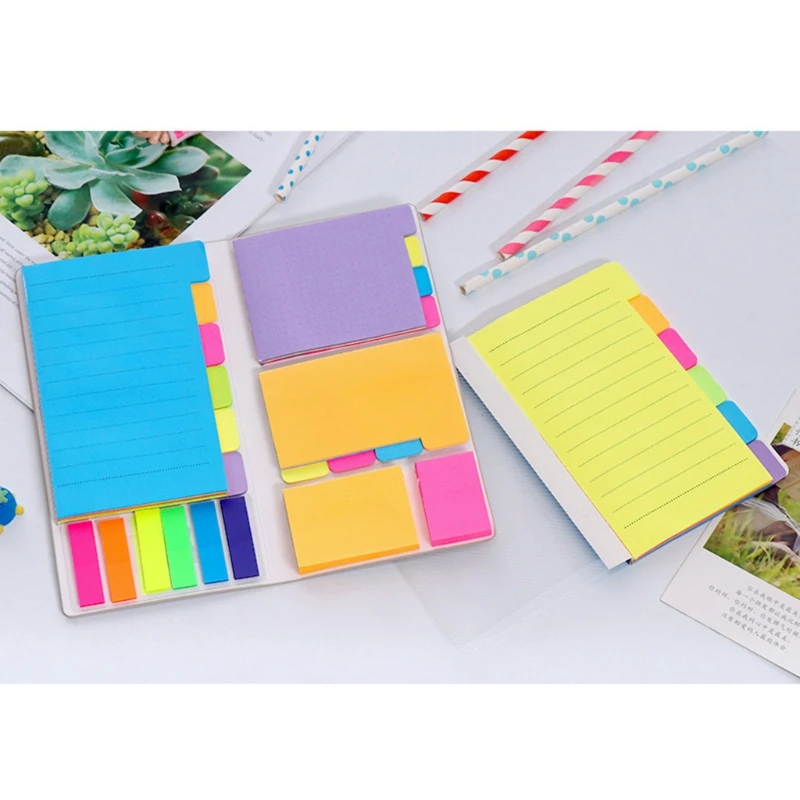 Многоцелевой набор клейких заметок цветной разделитель самоклеящиеся блокноты