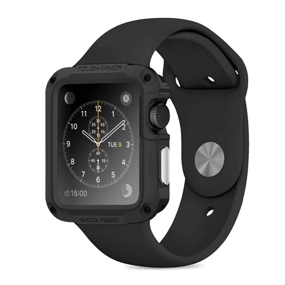 Жесткий Полный Чехол для Apple Watch 42 мм 38 40 44 ударопрочный защитный чехол со