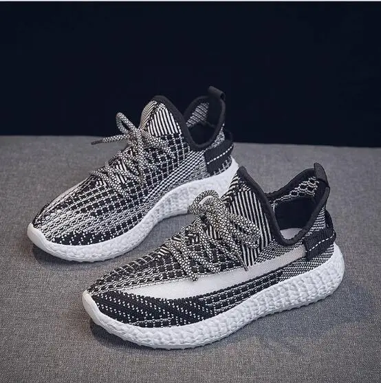 2019 женские кроссовки сезон весна-осень дышащая сетчатая повседневная обувь со