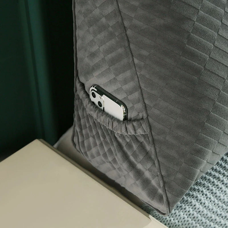 Рекламная треугольная прикроватная Подушка украшение для двойной спинки