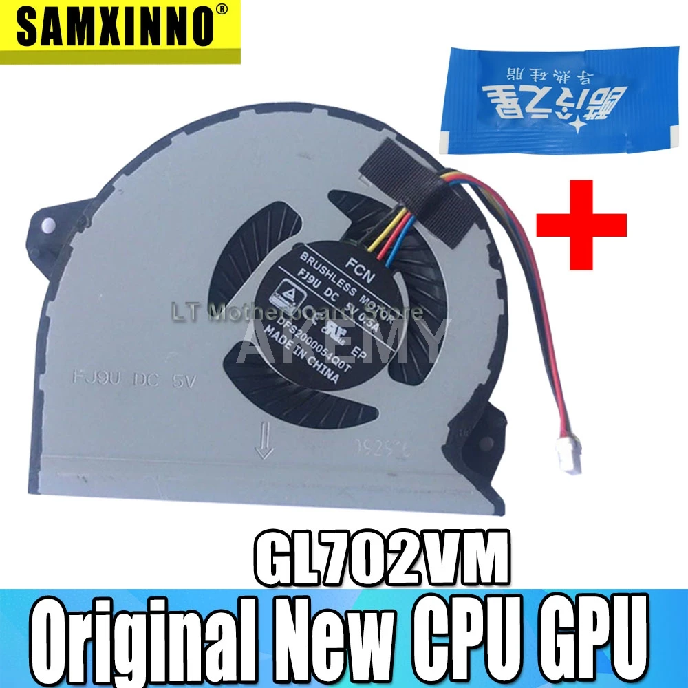 

Оригинальный Новый охлаждающий вентилятор для процессора GPU Heatsink для For Asus ROG GL702VMK GL702VML GL702VM FK9M